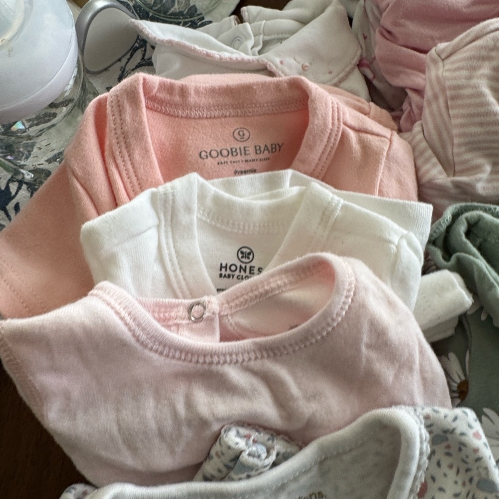 Preemie Lot of 13 items of clothing from non tox brands. Worth $160